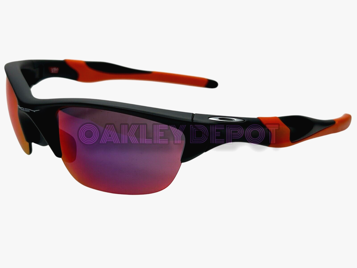 ✓🕶️ OAKLEY HALF JACKET 2.0 09153 MATTE DARK GREY/PRIZM ROAD A