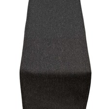 Classic Herringbone Tweed Table Runner in Charcoal Grey. Available in 3 Sizes