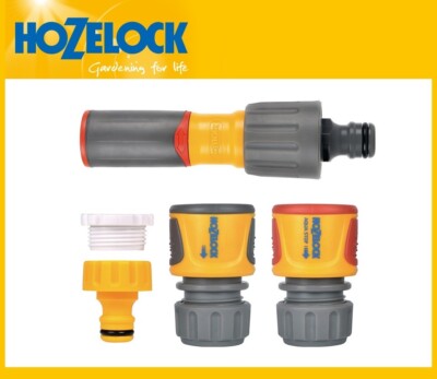 HOZELOCK  Starterset 1/2'' od. 3/4'' Schlauchspritze Kupplung Anschluss Adapter