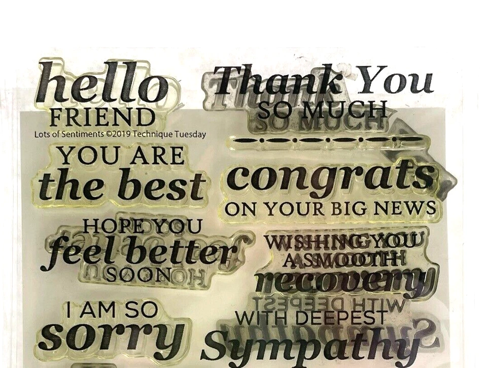 Technique Tuesday Lotes of Sentiments 2019 Hola Feliz Cumpleaños Aniversario Foto 4 de 4