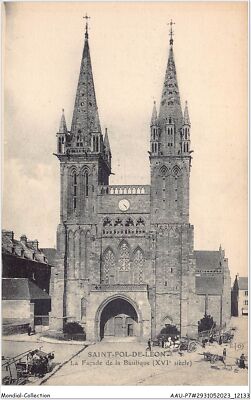 AAUP7-29-0575 - SAINT-POL-DE-LEON - La Facade De La Basilique