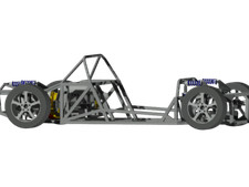 Lamborghini Aventador Chassis with C5 Corvette Suspension Blueprints Plans 