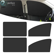 4PCS Magnetic Car Side Window Sun Shade Heat Insulation & UV Protection Curtains
