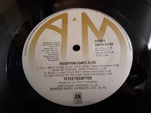 PETER FRAMPTON Frampton Comes Alive DBL LP UK 1976 Great! - Picture 7 of 9