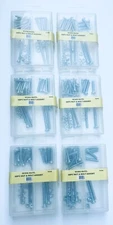 ( 6 Sets ) 48-Pcs/Set Nut and Bolt Assortment with 4-Types, Total 288pcs, #50206