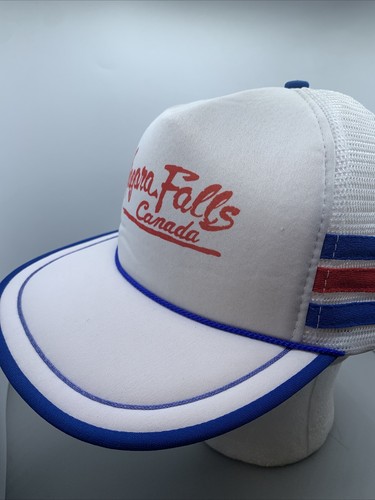 VTG Niagara Falls Canada Trucker Hat- 3 Stripe SnapBack - Foam And Mesh - Picture 10 of 15