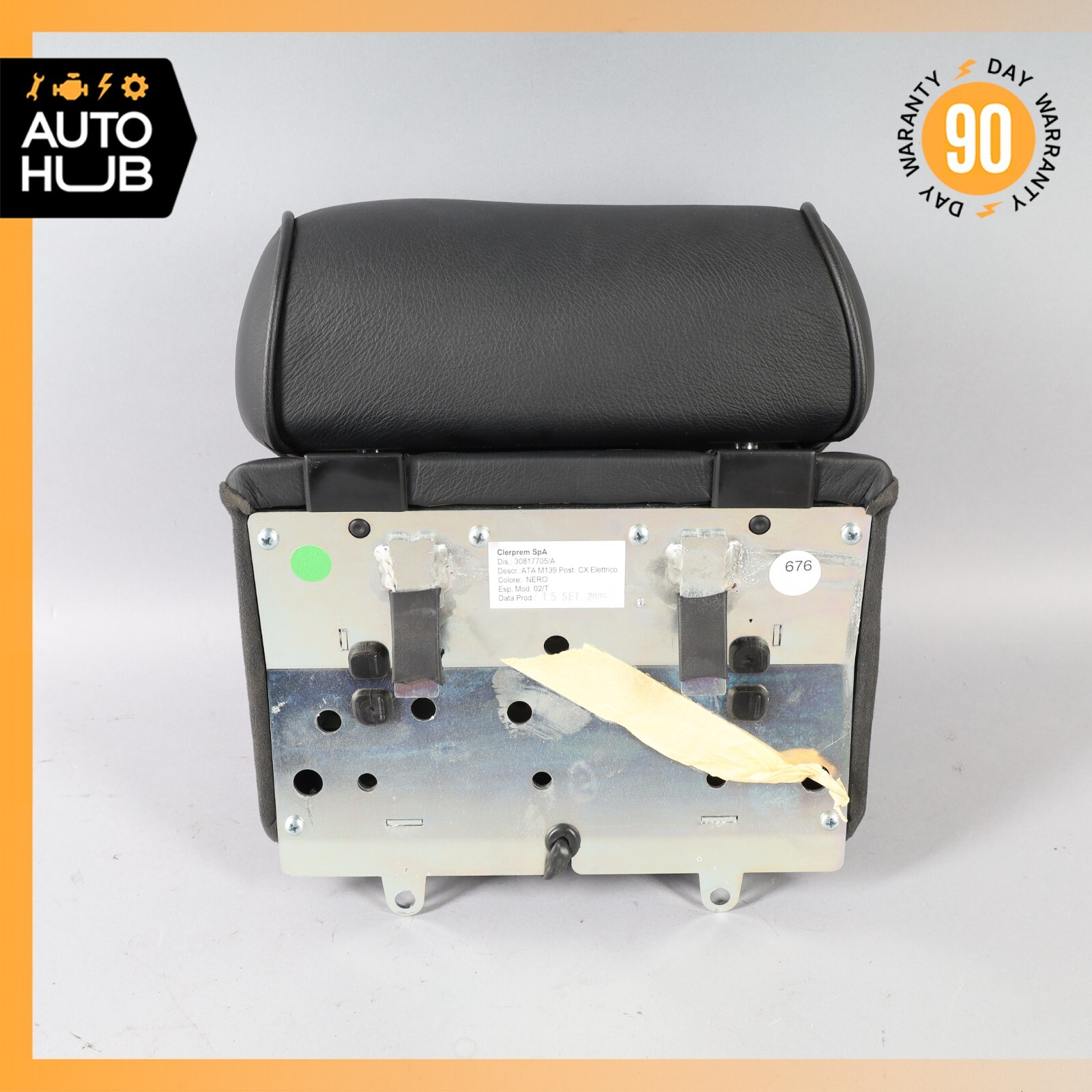 03-13 Maserati Quattroporte M139 Rear Center Seat Headrest Black OEM