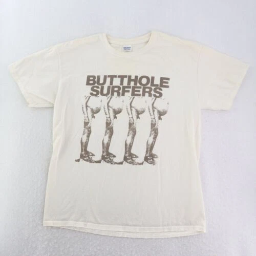 Gildan Camisetas Vintage Punk Negro para Hombres