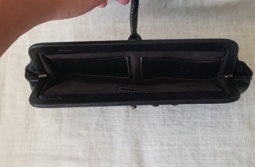 RUEHL NO.925 BLACK HORSE HAIR AND LEATHER PURSE ITALY With DUST BAG - Picture 9 of 9