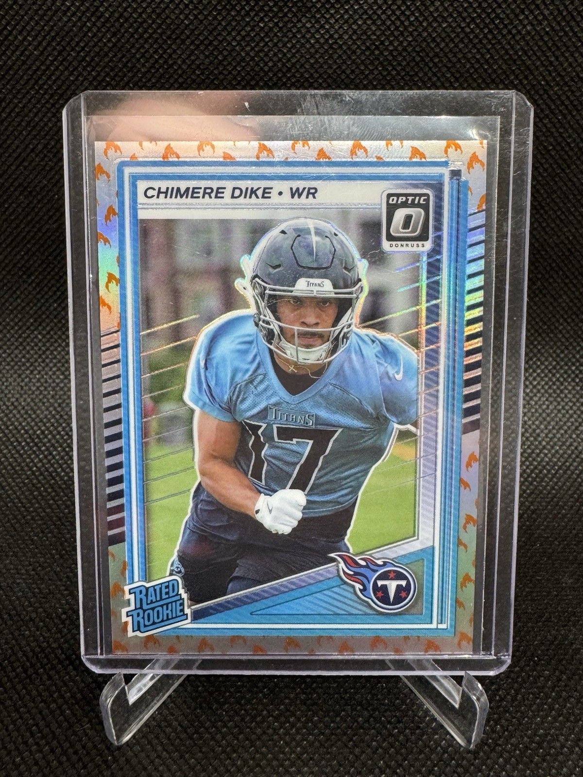 2025 Panini Donruss Optic - Rated Rookie Chimere Dike #269 Fire Prizm (RC)