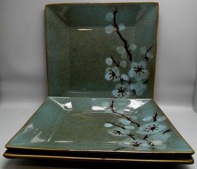 Pier 1 TRANQUIL Dinner Plate 10-5/8'' set of THREE