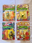 Vintage TMNT Action Figure Lot of 4 - Playmates 1990 1991 & 90s Bootleg