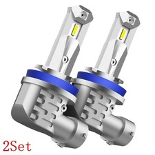 4PCS H11 LED Headlight Kit Low Beam Bulbs Super Bright 6500K White 20000LM B