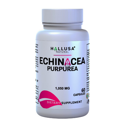 Echinacea Purpurea Capsules 1,050mg Cold, Flu, Cough & Immune Support - 60 Count