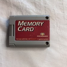 Performance Memory Card For Nintendo 64 N64 P-302  FAST FREE SHIPPING  
