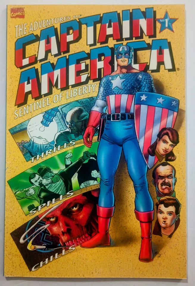 Marvel Comics The Adventures of Captain America TPB, 4 séries de livros, 1991, Muito bom estado - Imagem 2 de 4