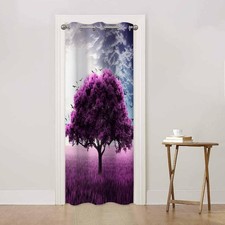 Haciadan Purple Tree Doorway Curtain 42"W x 80"L Pack of 1 ,