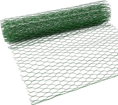 Green Galvanized Chicken Wire for Crafts & Flower Arrangements 2 Sheets Included