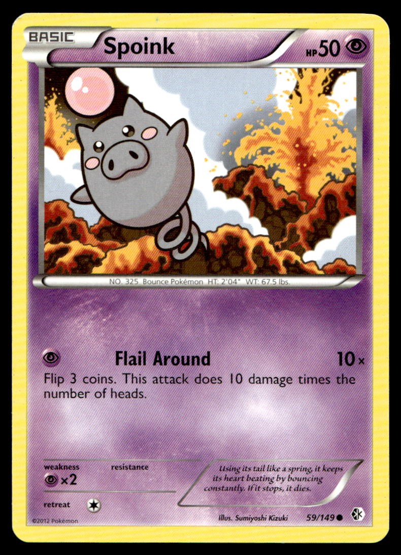 MP Spoink [Boundaries Crossed 59/149] Common Pokemon TCG