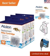 Aqueon Replacement Filter Cartridges Medium - 9 Pack for Optimal Water Quality