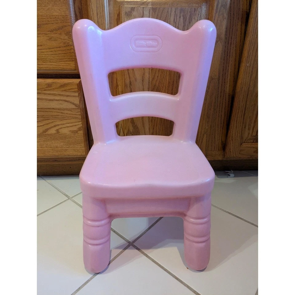 Little Tikes Pink Toddler Chair Plastic Seat Play Nursery 1990 Preschool Sturdy - Image 3 of 4