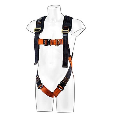 Portwest FP72K1RXL/2X Auffanggurt 2 Anschlagpunkte XL/2X schwarz orange