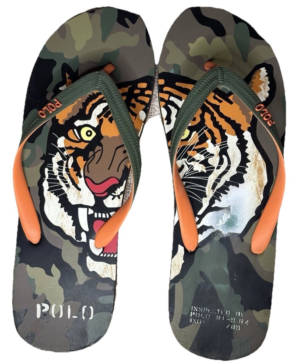 Polo RALPH LAUREN RRL TIGER Flip Flops Shoes WHITLEBURY Mens 11 New Fast Ship NEW Polo Ralph Lauren Whitlebury II  main image 4