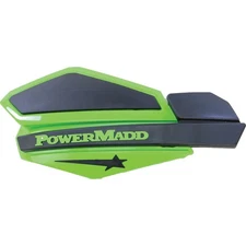 Powermadd Star Series Handguards - Green/Black 34203