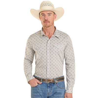 Rock & Roll Cowboy Men's Natural Western Snap Shirt PMN2S08142