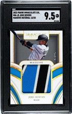 2022 Panini Immaculate Jose Devers SGC 9.5 Massive Material Relic Patch /25