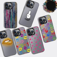 Phone Case For iPhone 15 16e 13 Pro Max 14 Samsung S24 Ultra S23 S22 Laser Cover