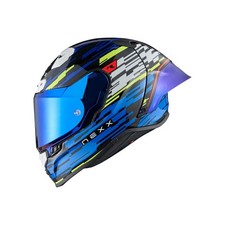 NEXX X.R3R Glitch Racer Helmet Blue Neon Small 30% Off RRP