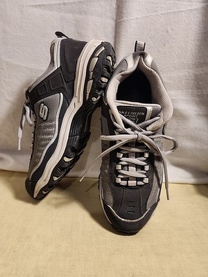 Skechers Sport Vigor #50375 Navy & Silver Upper Memory Foam SZ 11 EUC Priority
