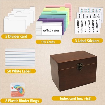 index card organizer binder Amazon.com : SHANGRLA 3x5 Index Card Holder Binder - Card Organizer for Note Cards, Flash Cards, and Recipe Cards, 90 Card Sleeves