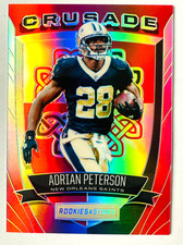 2017 Panini Rookies & Stars Adrian Peterson Crusade RED Prizm SP #/99, Saints!