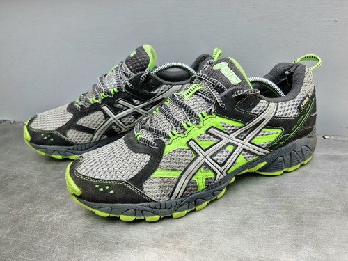 Asics Gel Trail Lahar 5 GTX Goretex Herren Sneaker Gr. UK 10 US 11 Schwarz Neon