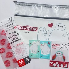 Baymax Big Hero 6 Paquete Conjunto Japón Disney Acrílico Soporte Bolsa Pegatinas Bolsas