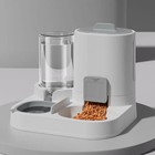 Pet Feeder Water Dispenser Set Gravity Fed Food Water Bowl Automatic Dog Cat
