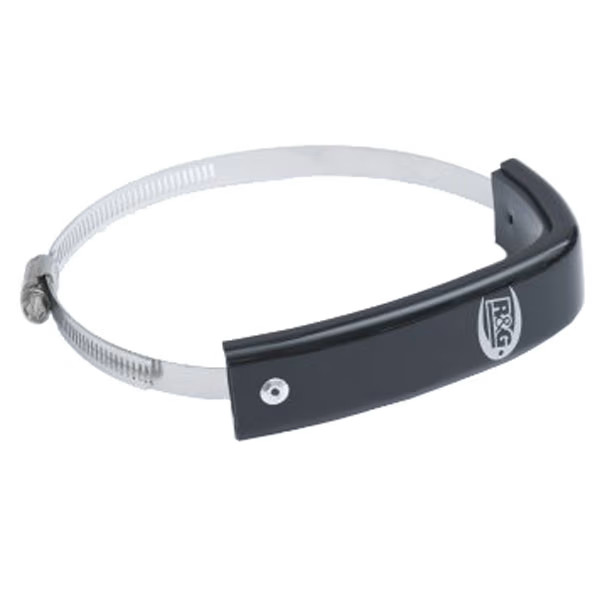 R&G Racing Supermoto Style Oval Exhaust Protector - Black