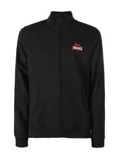 Lonsdale Felpa sportiva da uomo con zip intera - nero