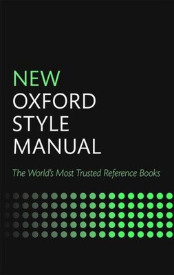New Oxford Style Manual | Oxford University Press | Buch | Gebunden | Englisch