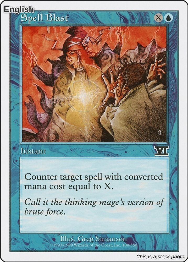 Magic Spell Blast 100 Common Classic Sixth Edition NM