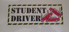 student driver - novelty sticker - brand new