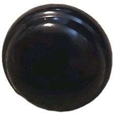 Cabinet Knobs 1.12" Black Domed Set of 10 New-Screws Included