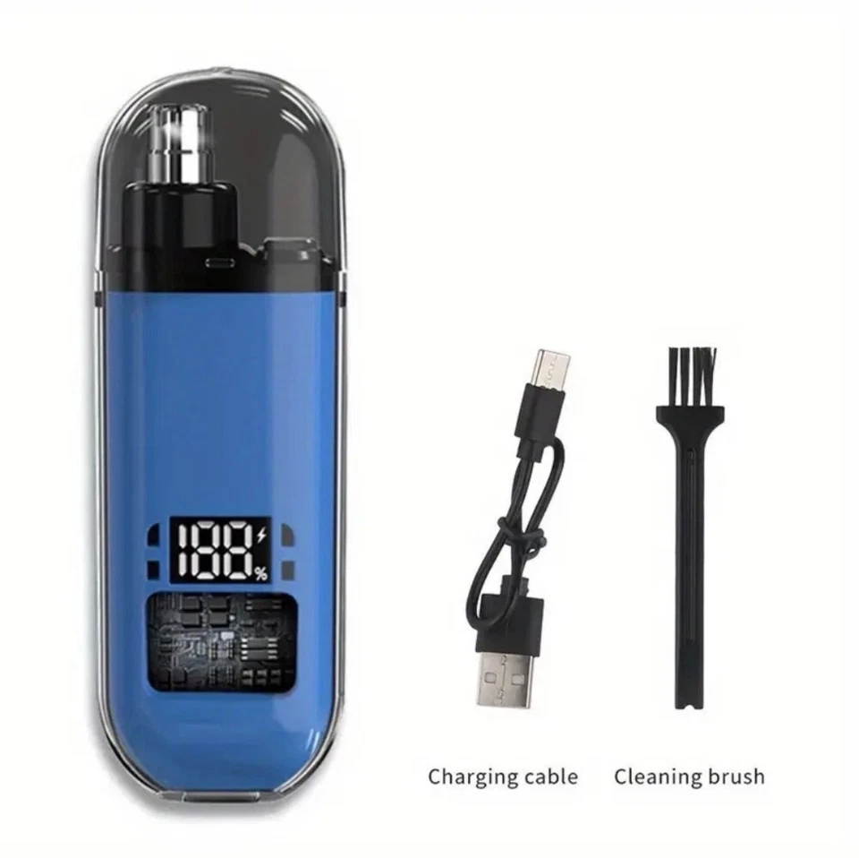 Recortadora de pelo nariz portátil con pantalla LED Foto 3 de 4