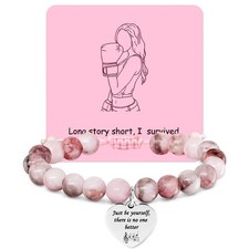 Inspirational Natural Stone Bracelet for Women Adjustable Healing Gift Jewelry