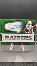 2025 Certified Piece Of The Game Tre Turner Patch Auto /149 Raiders