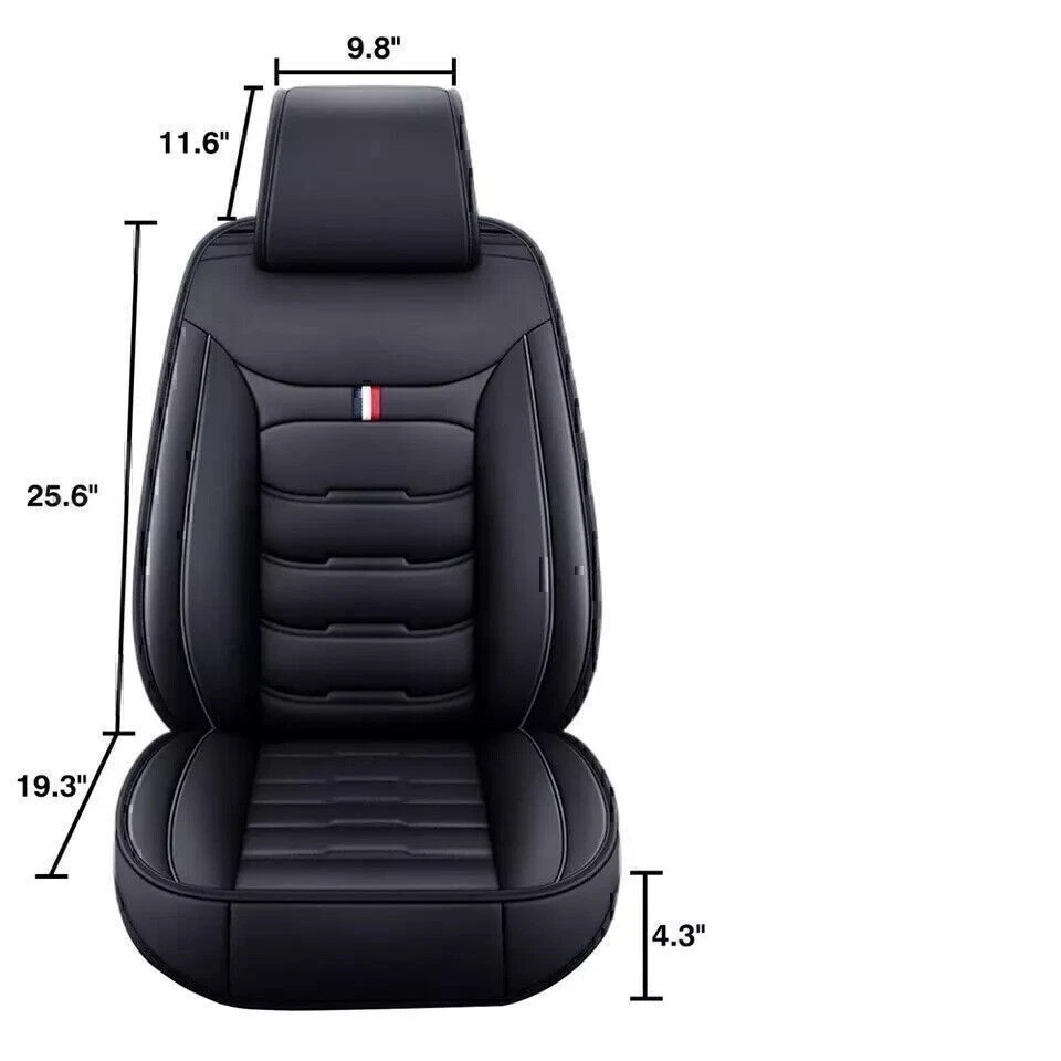For BMW 328i 325i 528i Car Seat Covers 2 Seat Set PU Leather Cushion Protector - Imagem 3 de 4