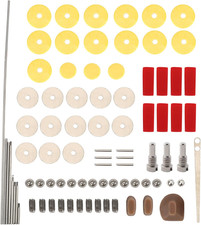 Flute Repair Tools Kit with 16Pcs Open Hole Sound Pads, Musical Instrument Woodw