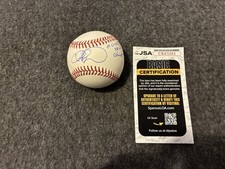 Cliff Floyd Signed Baseball Romlb Jsa Coa Florida Marlins Autograph 97 Ws Champs